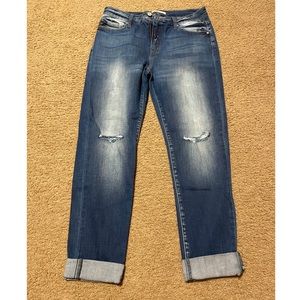 KanCan High Rise Distressed Skinny Jeans